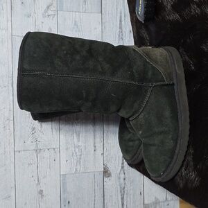Y2K UGG Black Suede Tall Boots Sz 7